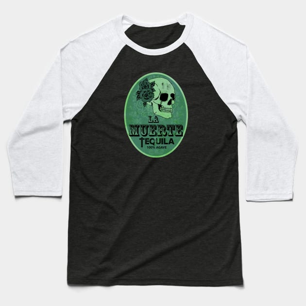 La Muerte Green Tequila Baseball T-Shirt by CTShirts